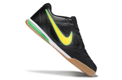Men's Supreme x Nike SB Gato IC Indoor & Futsal Low-Tops Football Shoes - Black/Lime Green/Yellow Glow