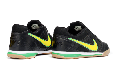 Men's Supreme x Nike SB Gato IC Indoor & Futsal Low-Tops Football Shoes - Black/Lime Green/Yellow Glow