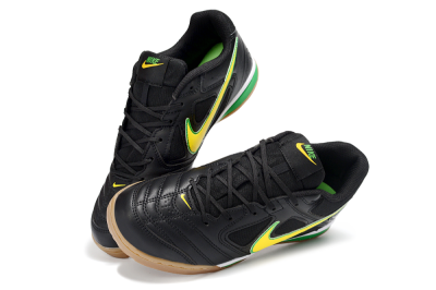 Men's Supreme x Nike SB Gato IC Indoor & Futsal Low-Tops Football Shoes - Black/Lime Green/Yellow Glow