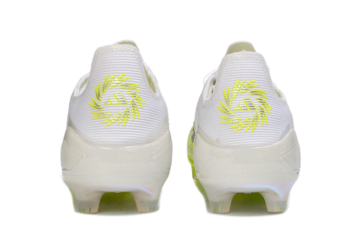 Unisex Adidas F50 Elite FG Firm Ground Low-Tops Football Boots - Yellow/Vibrant Lime/Crystal White