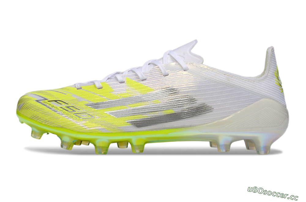 Unisex Adidas F50 Elite FG Firm Ground Low-Tops Football Boots - Yellow/Vibrant Lime/Crystal White 0
