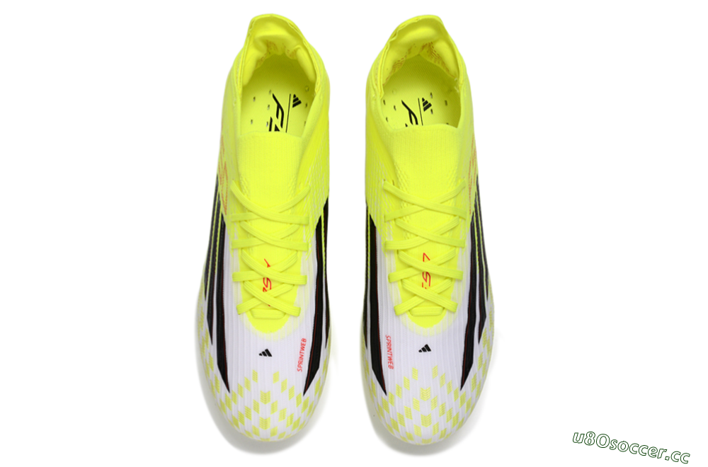 Unisex Adidas F50 Lightstrike Pro FG Firm Ground Low-Tops Football Boots - Yellow/Lime Burst/White Flash 4