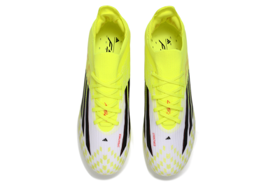 Unisex Adidas F50 Lightstrike Pro FG Firm Ground Low-Tops Football Boots - Yellow/Lime Burst/White Flash