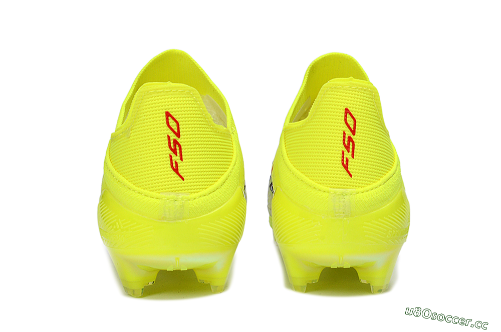 Unisex Adidas F50 Lightstrike Pro FG Firm Ground Low-Tops Football Boots - Yellow/Lime Burst/White Flash 5