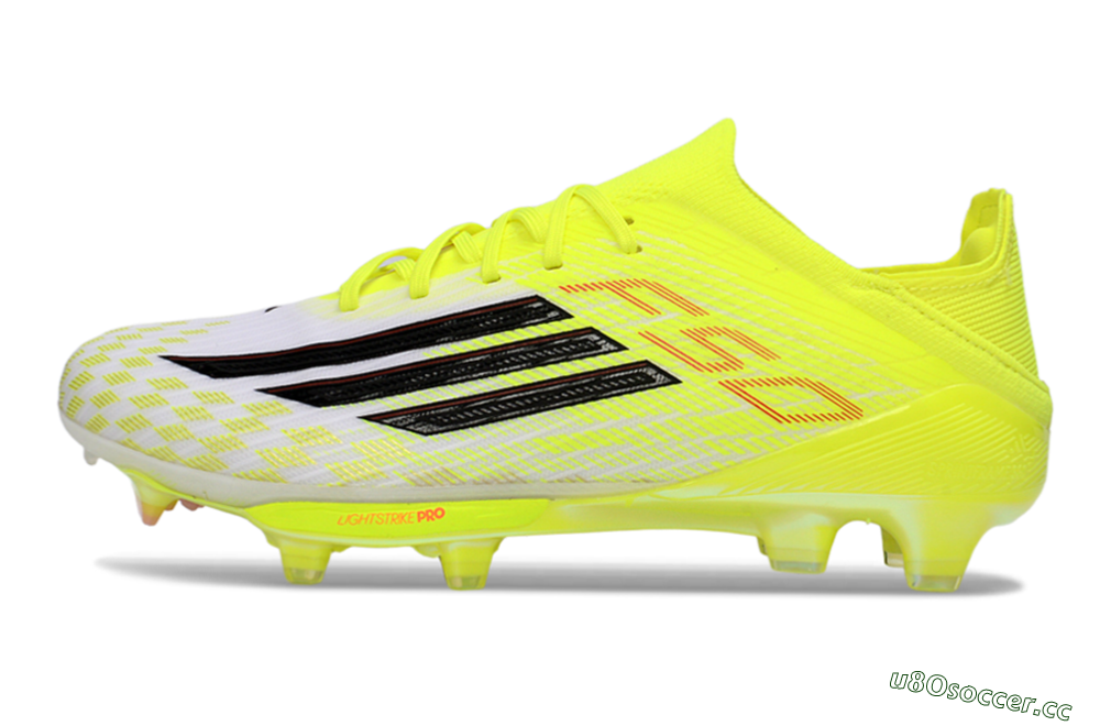 Unisex Adidas F50 Lightstrike Pro FG Firm Ground Low-Tops Football Boots - Yellow/Lime Burst/White Flash 0