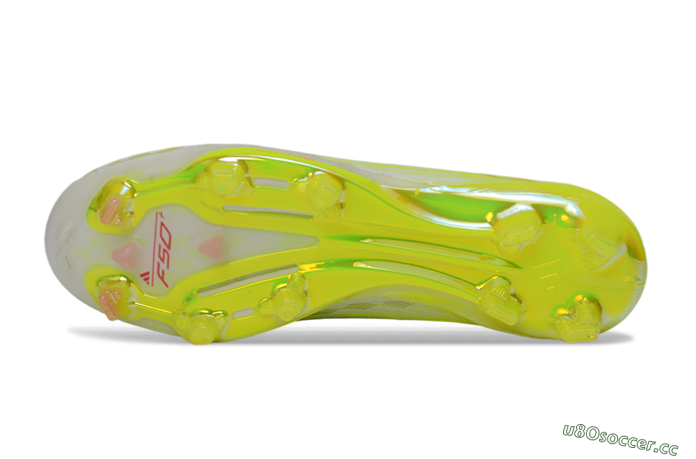 Unisex Adidas F50 Lightstrike Pro Laceless FG Firm Ground Low-Tops Football Boots - Yellow/Luminous Yellow/Electric Green 6