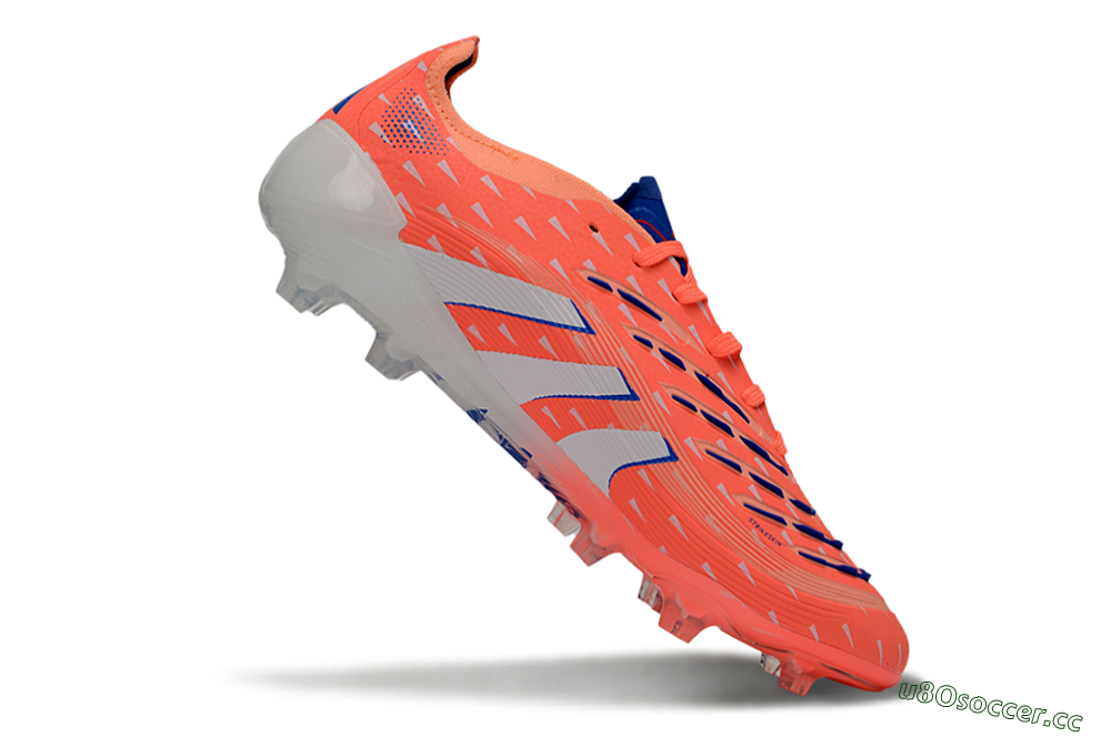 Men's Adidas Predator 25 Elite FG Firm Ground Low-Tops Football Boots - Pink/Electric Pink/White 4