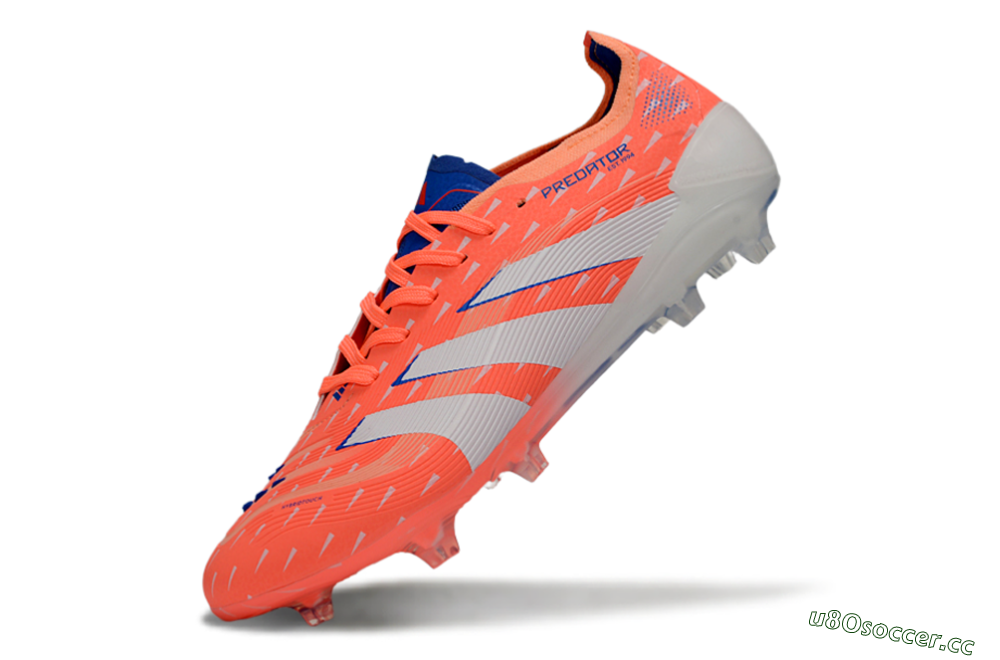 Men's Adidas Predator 25 Elite FG Firm Ground Low-Tops Football Boots - Pink/Electric Pink/White 5