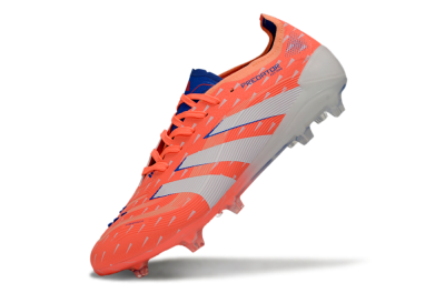 Men's Adidas Predator 25 Elite FG Firm Ground Low-Tops Football Boots - Pink/Electric Pink/White