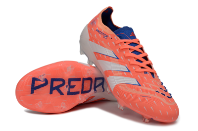Men's Adidas Predator 25 Elite FG Firm Ground Low-Tops Football Boots - Pink/Electric Pink/White