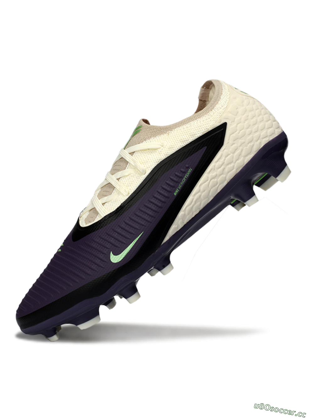 Unisex Nike Phantom 6 Low Elite FG Firm Ground Low-Tops Football Boots - Purple/Pearl White/Lime Green 5