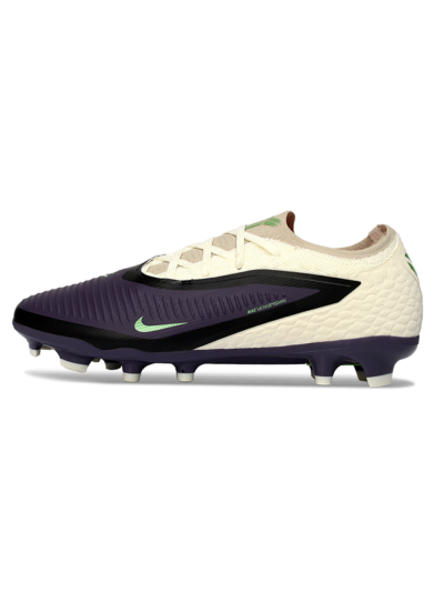 Unisex Nike Phantom 6 Low Elite FG Firm Ground Low-Tops Football Boots - Purple/Pearl White/Lime Green