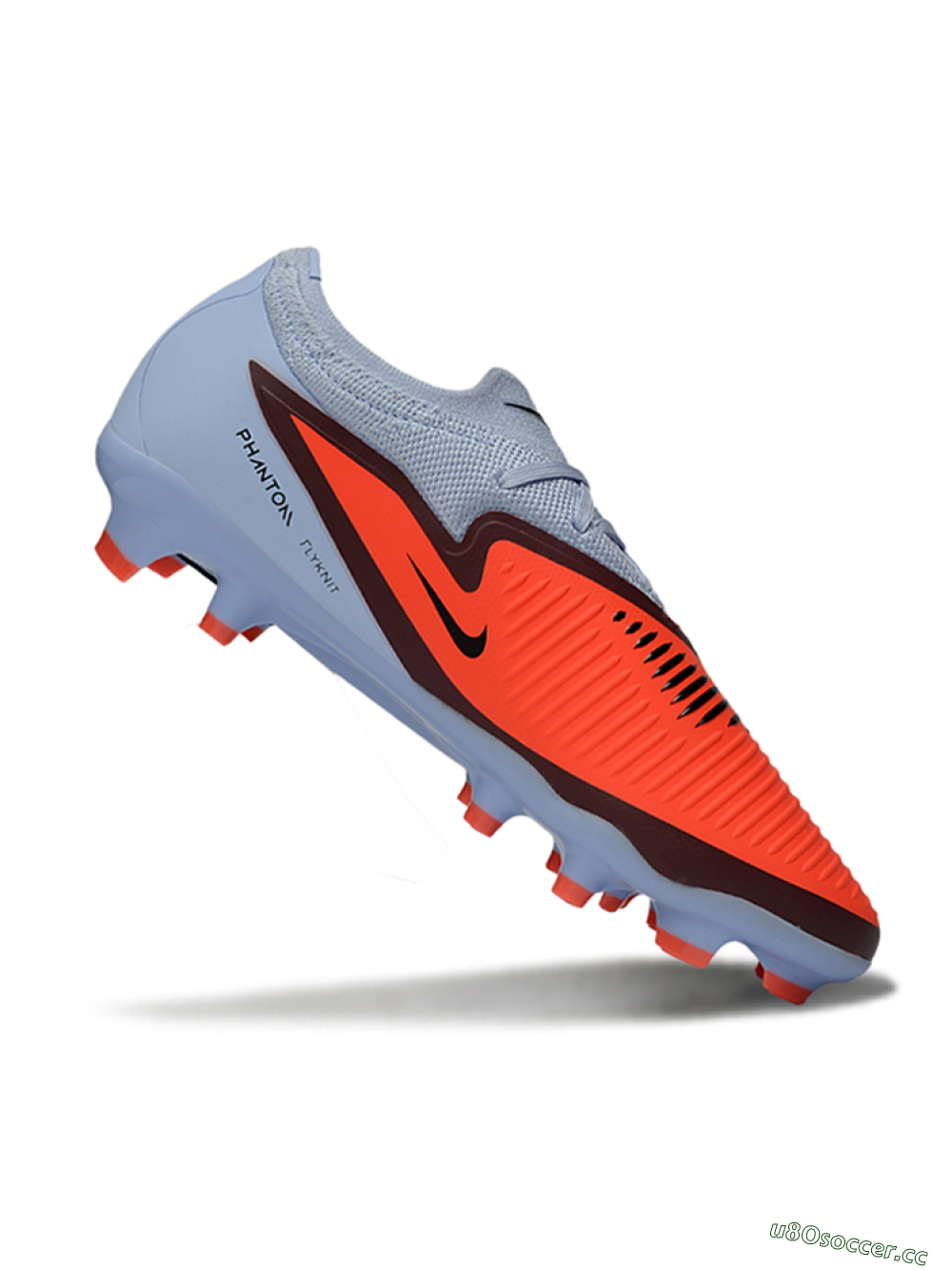 Unisex Nike Phantom 6 Low Elite FG Firm Ground Low-Tops Football Boots - Orange/Blue Skies/Crimson Wave 4