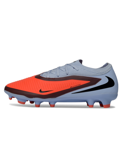 Unisex Nike Phantom 6 Low Elite FG Firm Ground Low-Tops Football Boots - Orange/Blue Skies/Crimson Wave