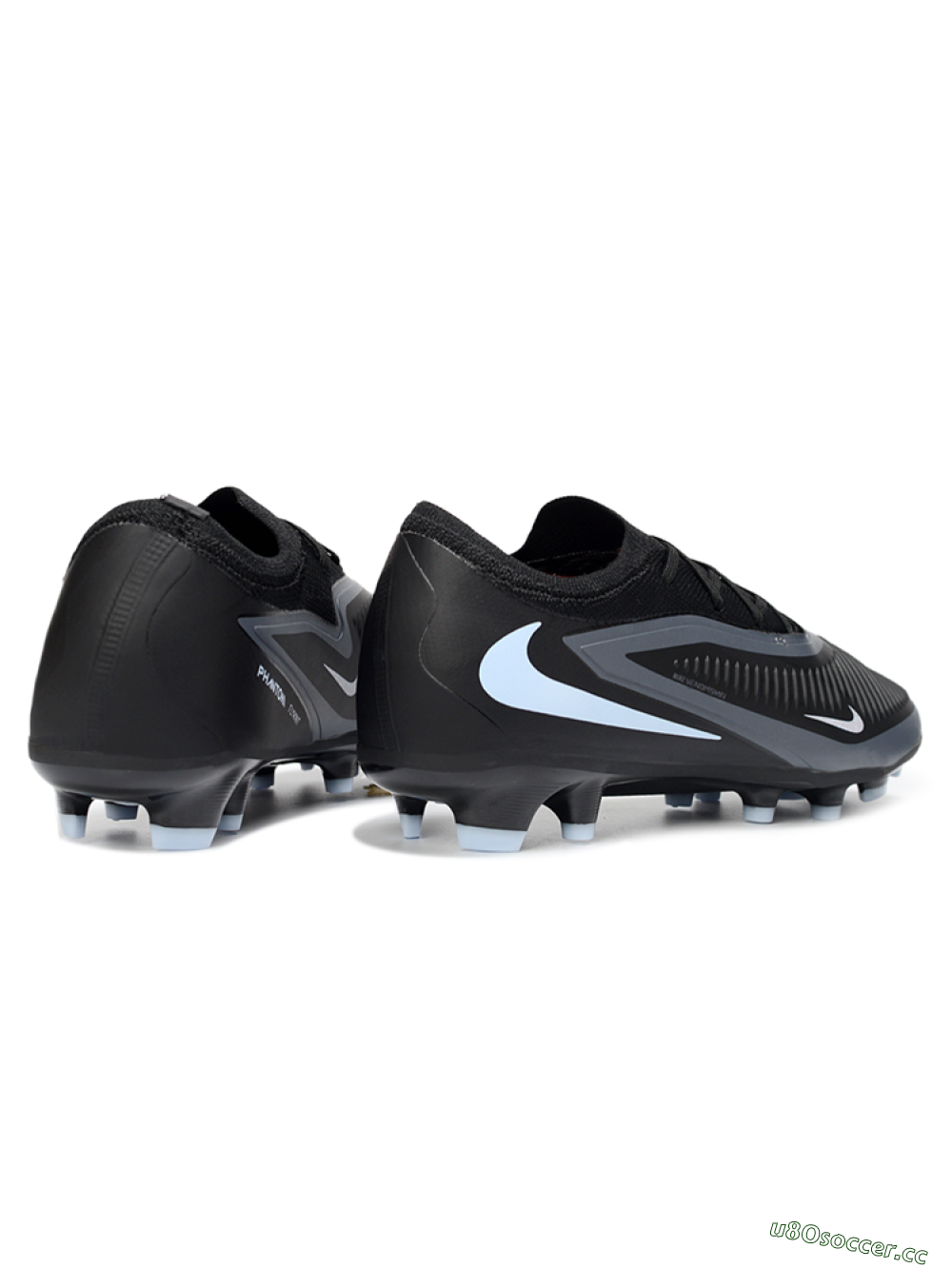 Unisex Nike Phantom 6 Low Elite FG Firm Ground Low-Tops Football Boots - Black/Slate Gray/Icy Blue 6