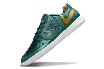 Unisex Nike Lunar Gato 2 IC Indoor & Futsal Low-Tops Football Shoes - Teal/Golden Accent/White Sole