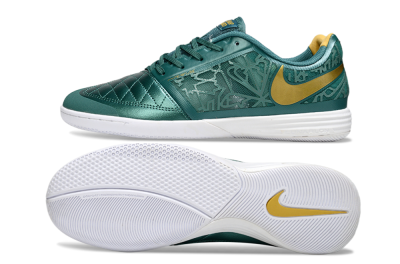 Unisex Nike Lunar Gato 2 IC Indoor & Futsal Low-Tops Football Shoes - Teal/Golden Accent/White Sole