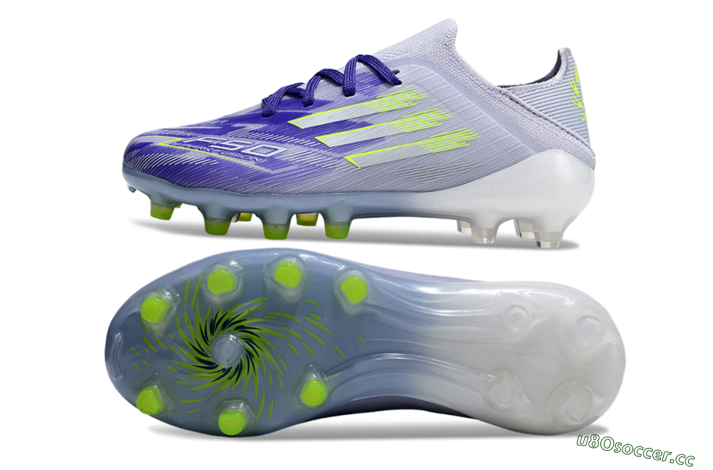 Kids Adidas F50 Elite FG Firm Ground Low-Tops Football Boots - Purple/Vibrant Purple/Electric Yellow 1