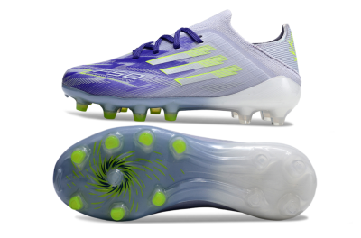 Kids Adidas F50 Elite FG Firm Ground Low-Tops Football Boots - Purple/Vibrant Purple/Electric Yellow