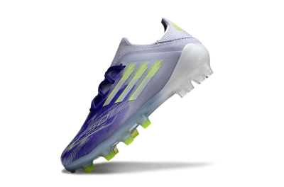 Kids Adidas F50 Elite FG Firm Ground Low-Tops Football Boots - Purple/Vibrant Purple/Electric Yellow