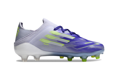 Kids Adidas F50 Elite FG Firm Ground Low-Tops Football Boots - Purple/Vibrant Purple/Electric Yellow