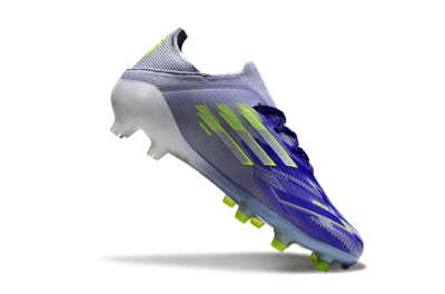 Kids Adidas F50 Elite FG Firm Ground Low-Tops Football Boots - Purple/Vibrant Purple/Electric Yellow