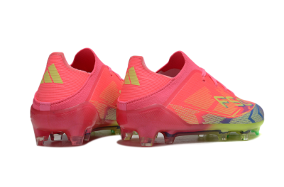 Kids Adidas F50 Elite FG Firm Ground Low-Tops Football Boots - Pink/Electric Pink/Neon Green