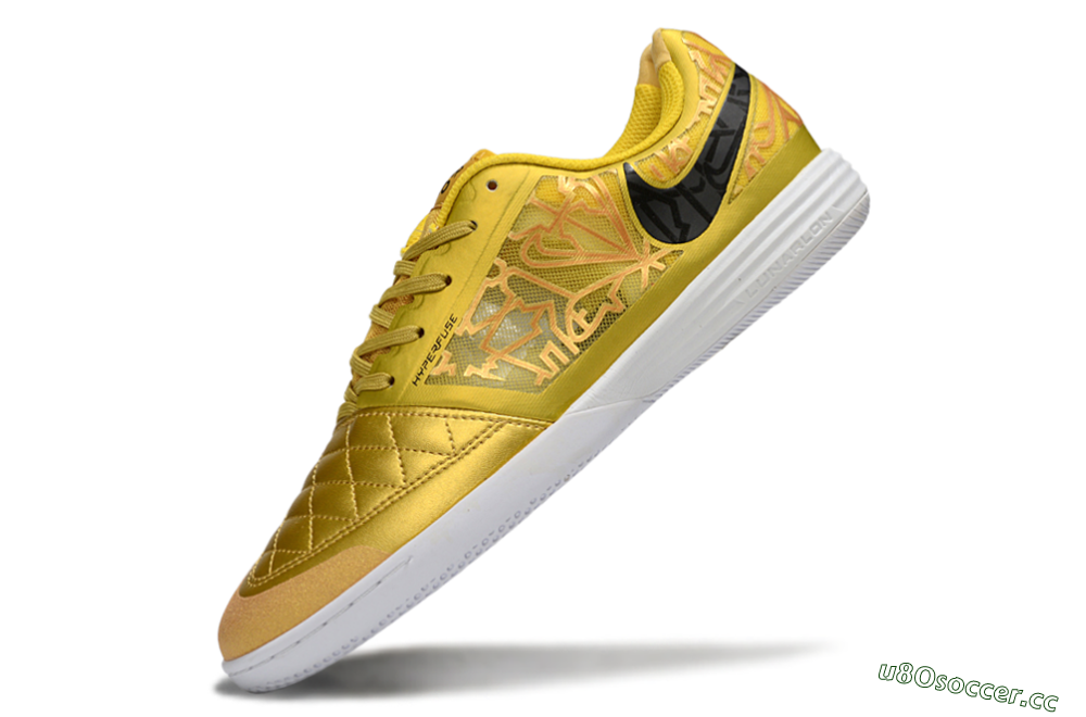 Unisex Nike Lunar Gato 2 IC Indoor & Futsal Low-Tops Football Shoes - Yellow/Golden Yellow/Bright Sunshine 5