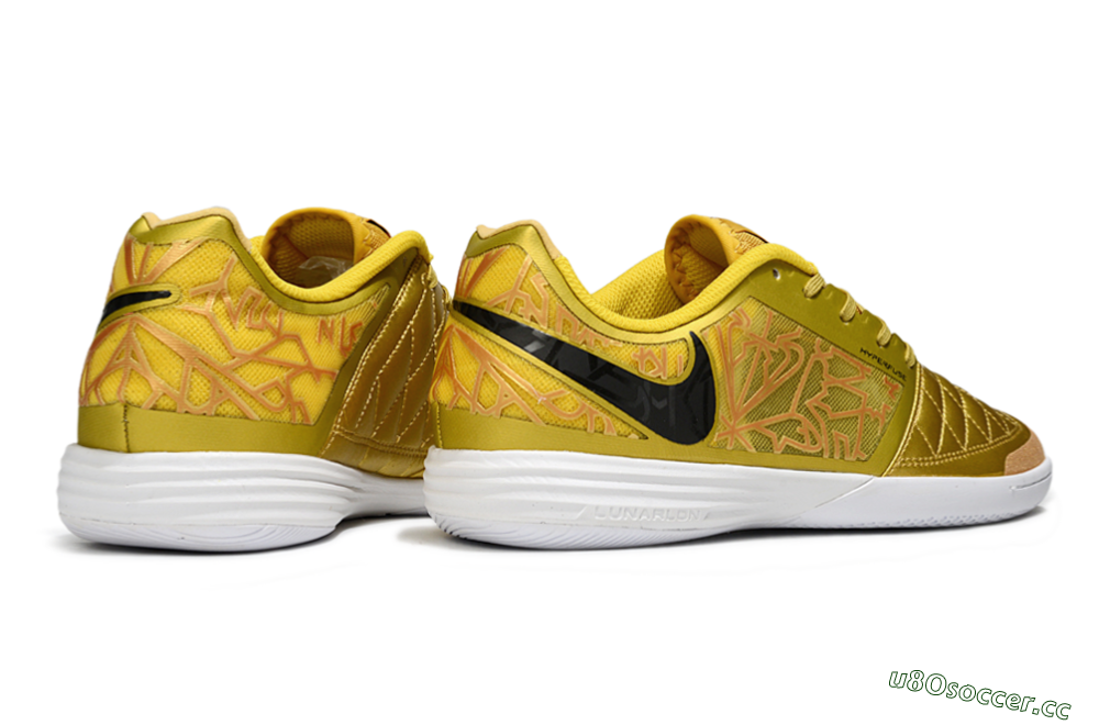 Unisex Nike Lunar Gato 2 IC Indoor & Futsal Low-Tops Football Shoes - Yellow/Golden Yellow/Bright Sunshine 6