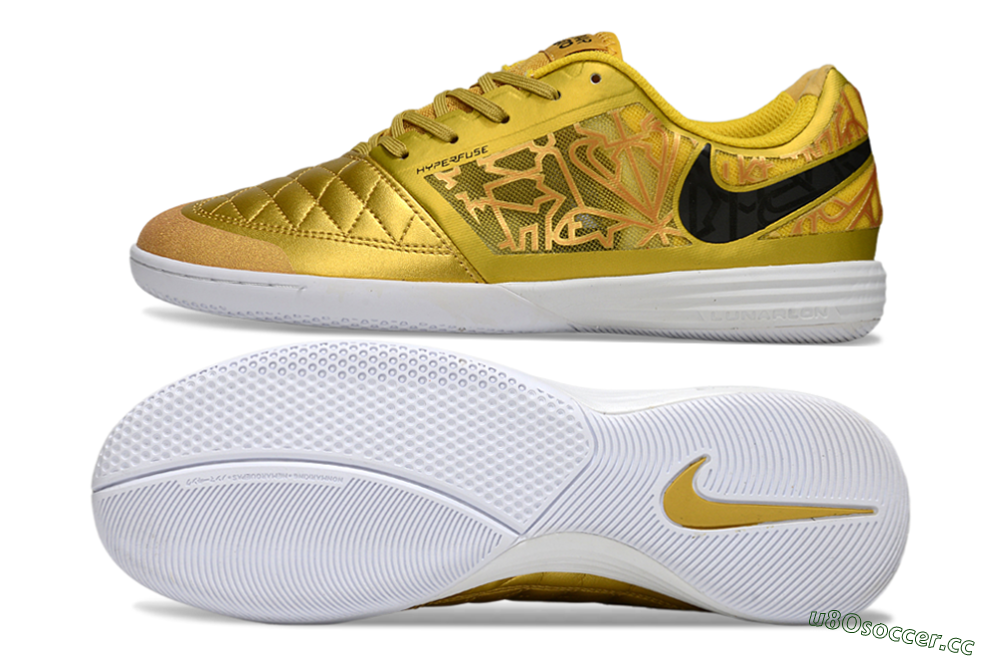Unisex Nike Lunar Gato 2 IC Indoor & Futsal Low-Tops Football Shoes - Yellow/Golden Yellow/Bright Sunshine 1