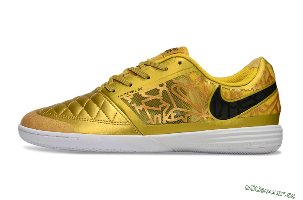 Unisex Nike Lunar Gato 2 IC Indoor & Futsal Low-Tops Football Shoes - Yellow/Golden Yellow/Bright Sunshine 0