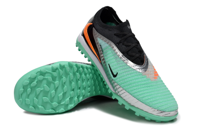 Unisex Nike Phantom 6 Low Elite TF Artificial Turf Low-Tops Football Shoes - Green/Mint Green/Black Orange