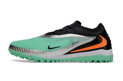 Unisex Nike Phantom 6 Low Elite TF Artificial Turf Low-Tops Football Shoes - Green/Mint Green/Black Orange