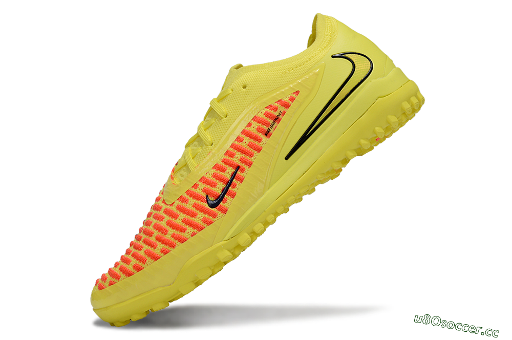 Men's Nike Phantom 6 Low Elite TF Artificial Turf Low-Tops Football Shoes - Yellow/Neon Yellow/Flame Orange 5