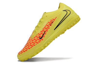 Men's Nike Phantom 6 Low Elite TF Artificial Turf Low-Tops Football Shoes - Yellow/Neon Yellow/Flame Orange