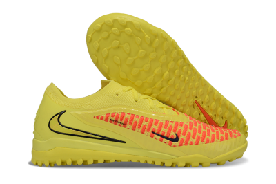 Men's Nike Phantom 6 Low Elite TF Artificial Turf Low-Tops Football Shoes - Yellow/Neon Yellow/Flame Orange