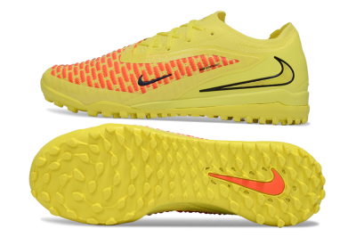 Men's Nike Phantom 6 Low Elite TF Artificial Turf Low-Tops Football Shoes - Yellow/Neon Yellow/Flame Orange