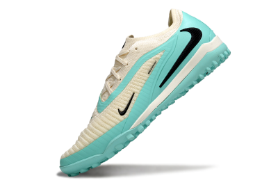 Men's Nike Phantom 6 Low Elite TF Artificial Turf Low-Tops Football Shoes - Aqua/Soft Cream/Turquoise Splash