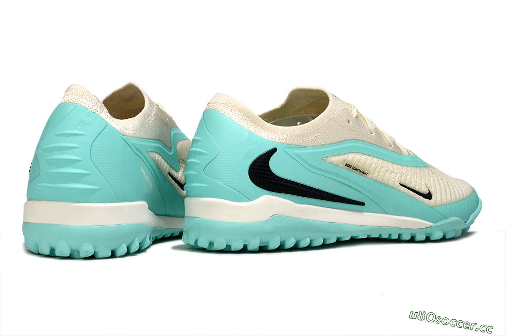 Men's Nike Phantom 6 Low Elite TF Artificial Turf Low-Tops Football Shoes - Aqua/Soft Cream/Turquoise Splash 6