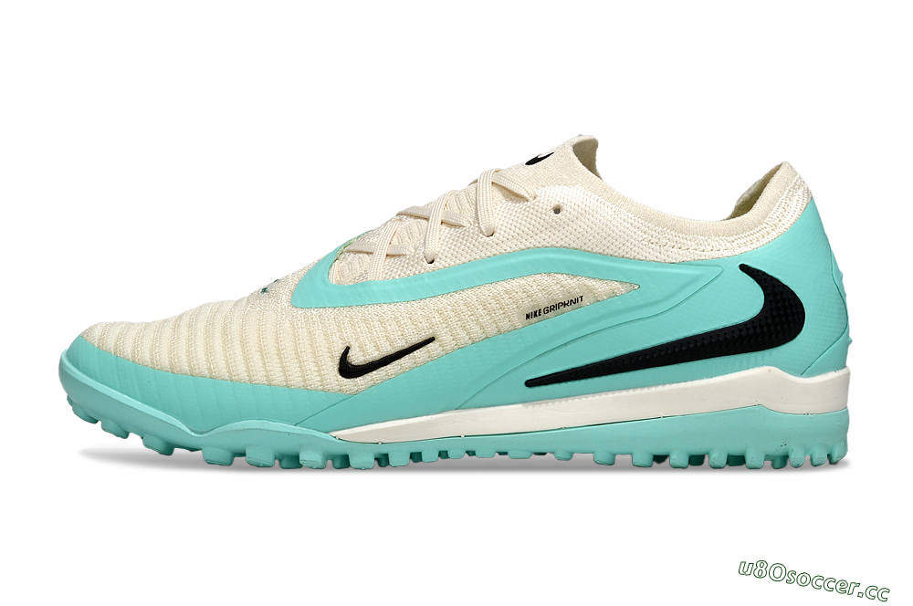 Men's Nike Phantom 6 Low Elite TF Artificial Turf Low-Tops Football Shoes - Aqua/Soft Cream/Turquoise Splash 0
