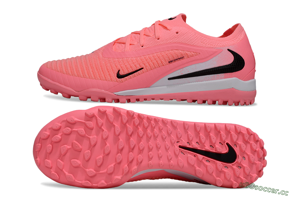 Men's Nike Phantom 6 Low Elite TF Artificial Turf Low-Tops Football Shoes - Pink/Electric Pink/Black 1