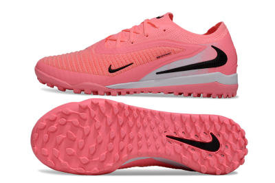 Men's Nike Phantom 6 Low Elite TF Artificial Turf Low-Tops Football Shoes - Pink/Electric Pink/Black