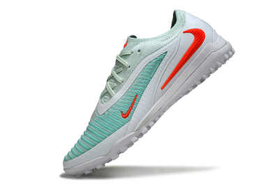 Men's Nike Phantom 6 Low Elite TF Artificial Turf Low-Tops Football Shoes - Aqua/Coral Breeze/White Glow