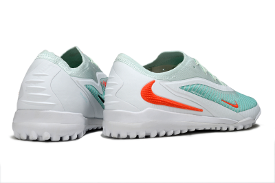 Men's Nike Phantom 6 Low Elite TF Artificial Turf Low-Tops Football Shoes - Aqua/Coral Breeze/White Glow