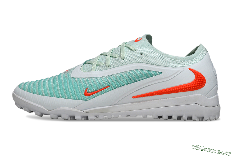 Men's Nike Phantom 6 Low Elite TF Artificial Turf Low-Tops Football Shoes - Aqua/Coral Breeze/White Glow 0