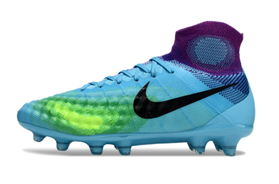 Men's Nike Magista Orden 2 FG Firm Ground High-Tops Football Boots - Blue/Bright Aqua/Lime Green