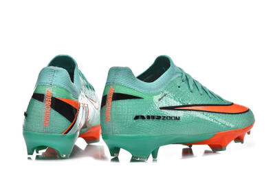 Unisex Nike Air Zoom Mercurial Vapor 16 Elite FG Firm Ground Low-Tops Football Boots - Green/Aqua Splash/Coral Burst