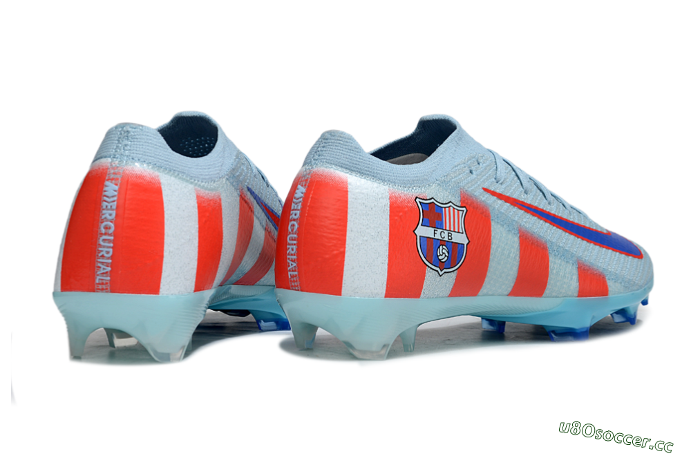 Men's Nike Air Zoom Mercurial Vapor 16 Elite FG Firm Ground Low-Tops Football Boots - Blue/Bright Red/Light Blue 6