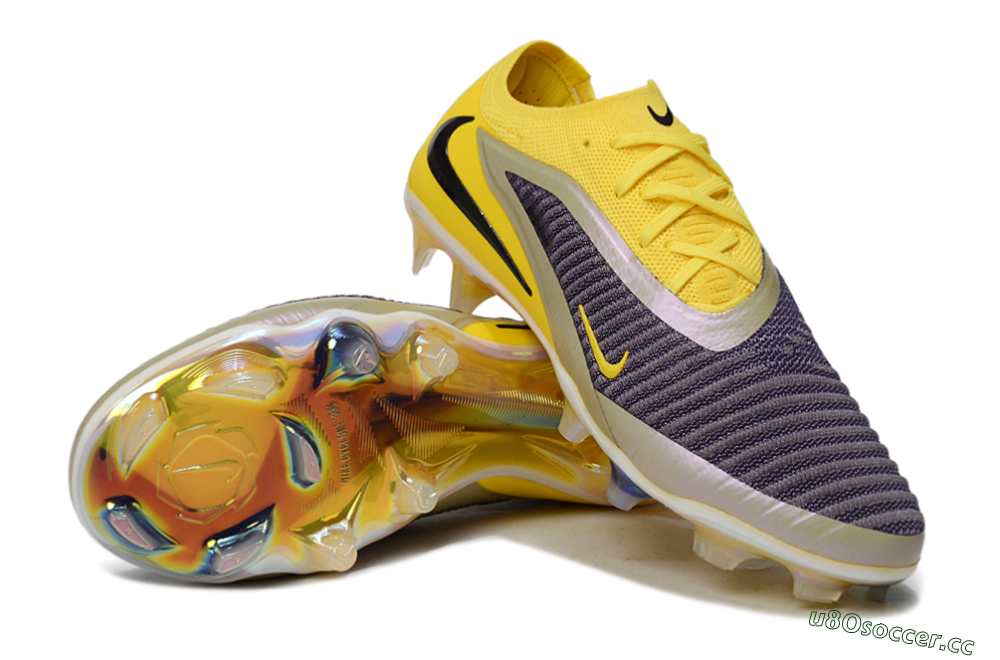 Unisex Nike Phantom 6 Low Elite FG Firm Ground Low-Tops Football Boots - Yellow/Ample Gold/Graphite Gray 3