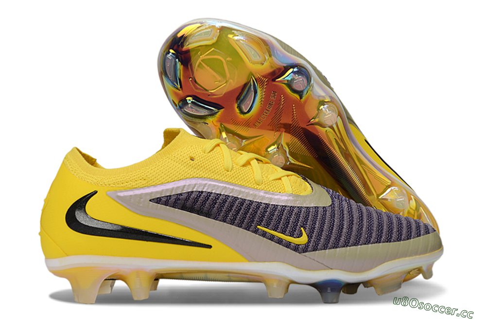 Unisex Nike Phantom 6 Low Elite FG Firm Ground Low-Tops Football Boots - Yellow/Ample Gold/Graphite Gray 2